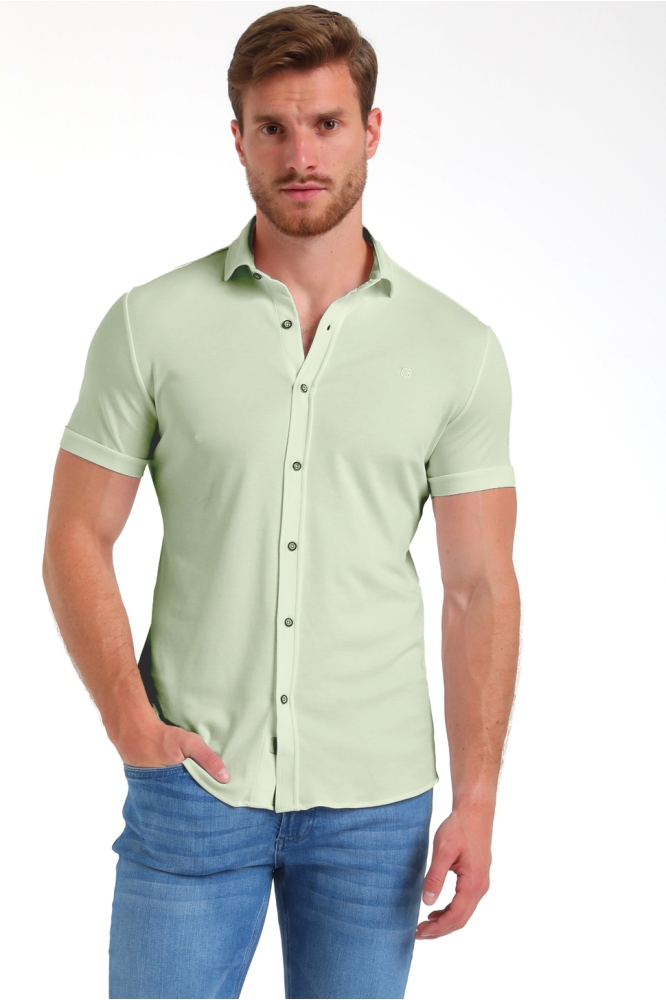 JERSEY KORTE MOUWEN OVERHEMD 335934 MINT